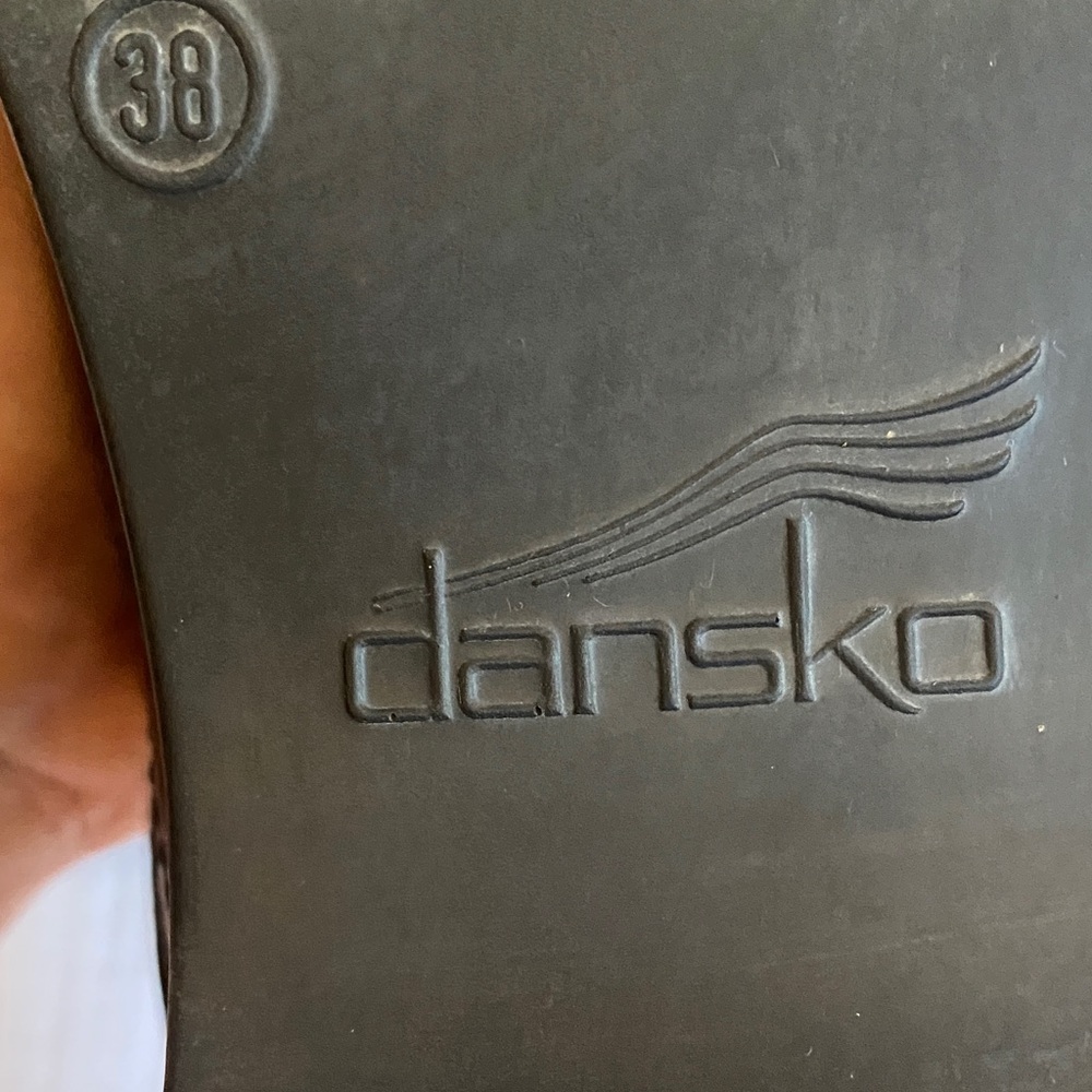 DANSKO Black Blue Multi-Pattern Clogs - image 8